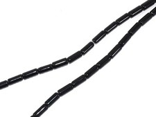 Black Cylindrical Crystal Beads 10MM 12 Strings for Jewelry Making Art Craft DIY