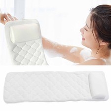 Full Body Bathtub Pillow Soft Comfortable Neck Back Support Slip Resistant Bath