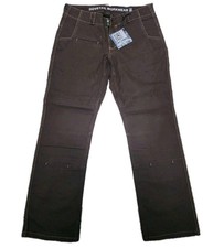 Dovetail Workwear Day Construct Cargo Pants for Womens - Brown Canvas, Sz 12/30