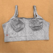 New Ruby Ribbon Ultimate Demiette Bra Stone Grey Snake 34