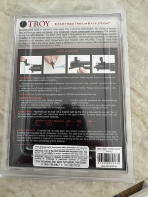 #ad Troy Industries BattleSight Tactical Folding Trit Front Sight SSIG FBS FMBT 01 $135.00