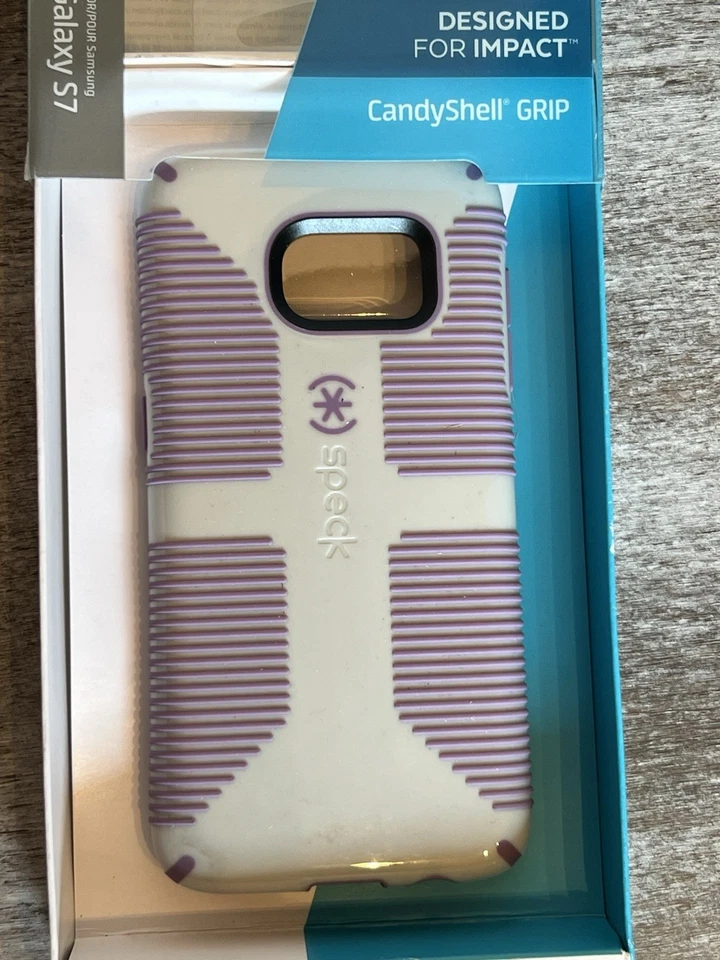 Funda Speck Products Samsung Galaxy S7 CandyShell Grip - Gris/Púrpura Foto 3 de 4