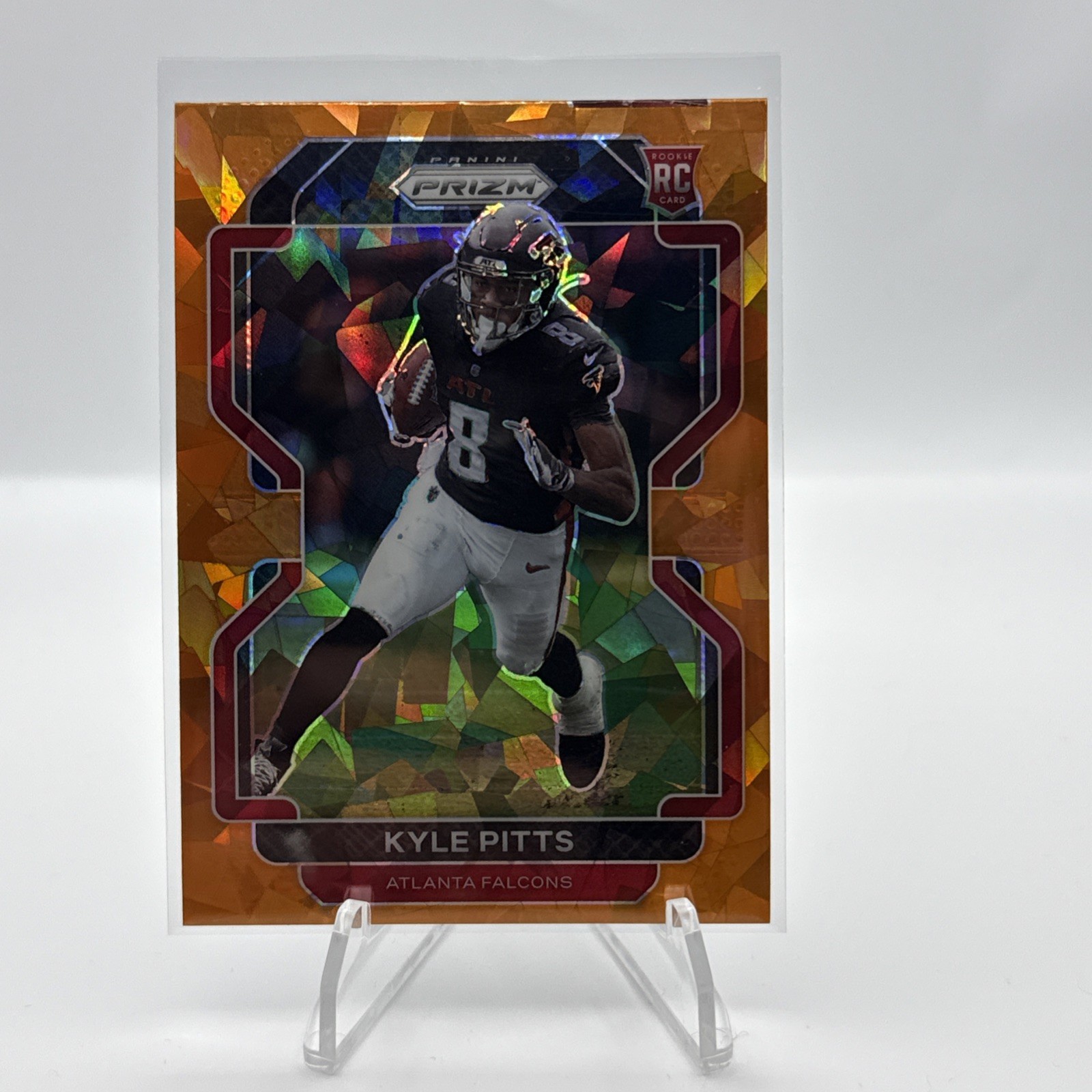 2021 Panini Prizm - Rookie Kyle Pitts #341 Orange Ice Prizm (RC)
