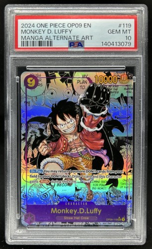 Monkey.D.Luffy (Manga) graded PSA 10 for sale on eBay