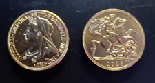 1893 queen victoria gold plated sovereign mint restrike gap filler