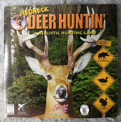 Redneck Deer Hunting PC Game Manual Only Interplay Windows 95 1997