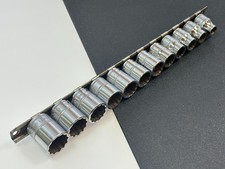 🇺🇸 Snap on Tools USA 212FMY Metric 8-19mm Shallow 12 POINT Socket Set 3/8