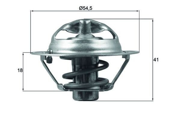 Mahle TX 162 82D Thermostat, KüHlmittel FüR Dacia, Hyundai, Infiniti, Kia, Lada-image