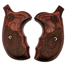 S&W N Frame Round Butt Conversion NU Grips Super Rosewood SNAKESKIN Laser Logo