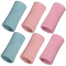 6 Inch Wrist Sweat Bands for Men Women Tennis Elastic Athletic Long Morandi