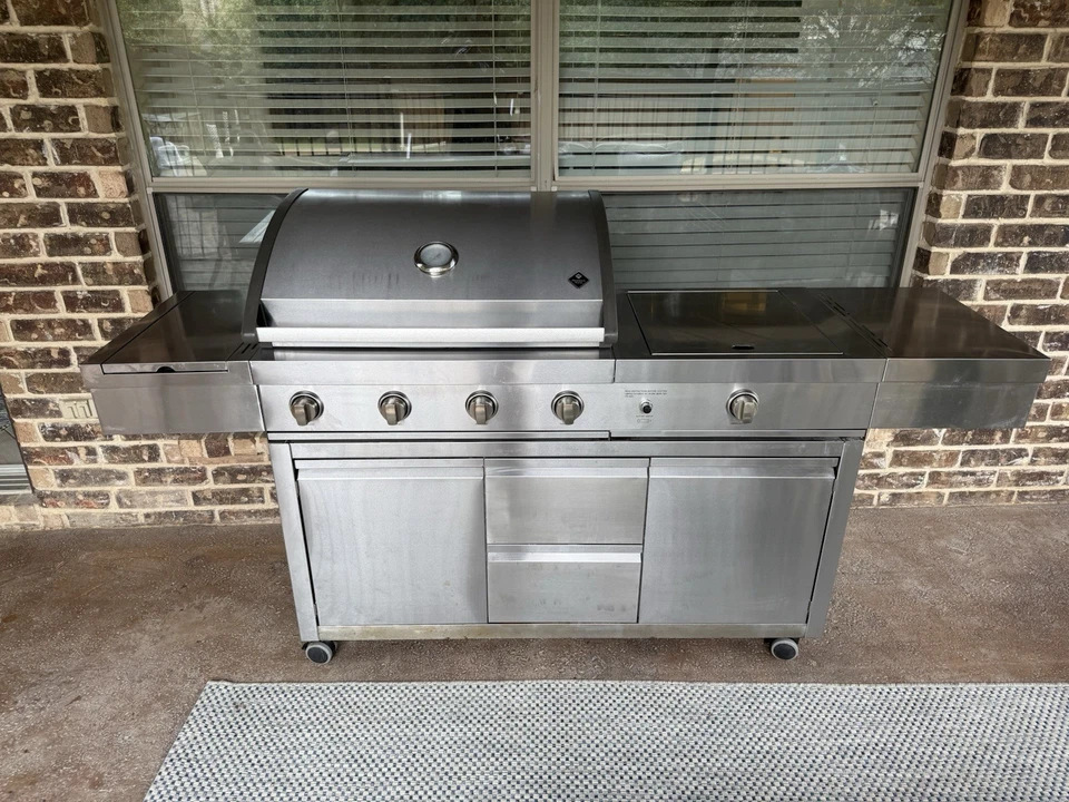 Grelha: Members Mark grande externa com chapa lateral e queimador - Imagem 4 de 4