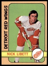 1972-73 TOPPS NICK LIBETT DETROIT RED WINGS #67 EX-EXMT