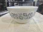 Vintage Pyrex Colonial Mist White With Blue Nesting Bowl 1.5L #402
