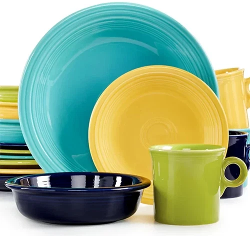 Fiesta Mixed Cool Colors 16-Piece Set, Service for 4