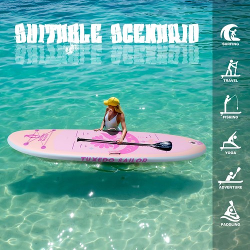 Inflatable Stand Up Paddle Board Inflatable Yoga SUP 10'6“ x 33” x 6” Stand U... - Picture 5 of 7