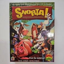SNORTA! Farm Animal Barnyard Board Game Mattel 2007 Family Complete