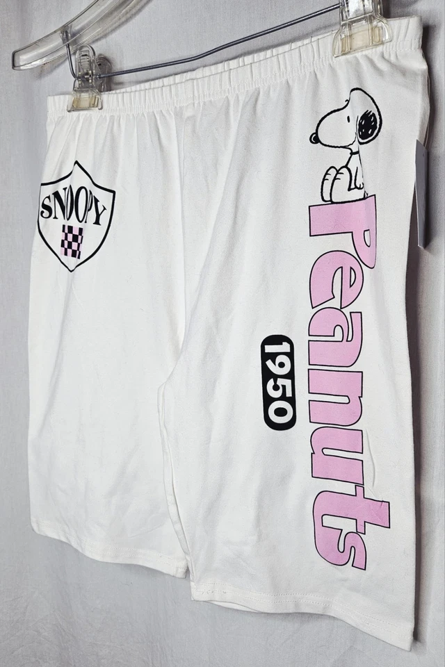 Новый с Ярлыками Peanuts Snoopy графический лаунж шорты с белый чек выбрать средний или XL - Изображение 2 из 4