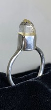 Sterling Silver .925 Quartz Ring size 9.75