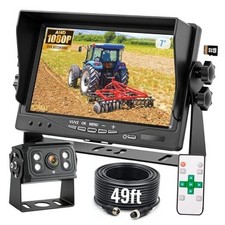 7" AHD1080P Wired Backup Camera System, DVR Rear View Camera, IP69 7" 1-Cam