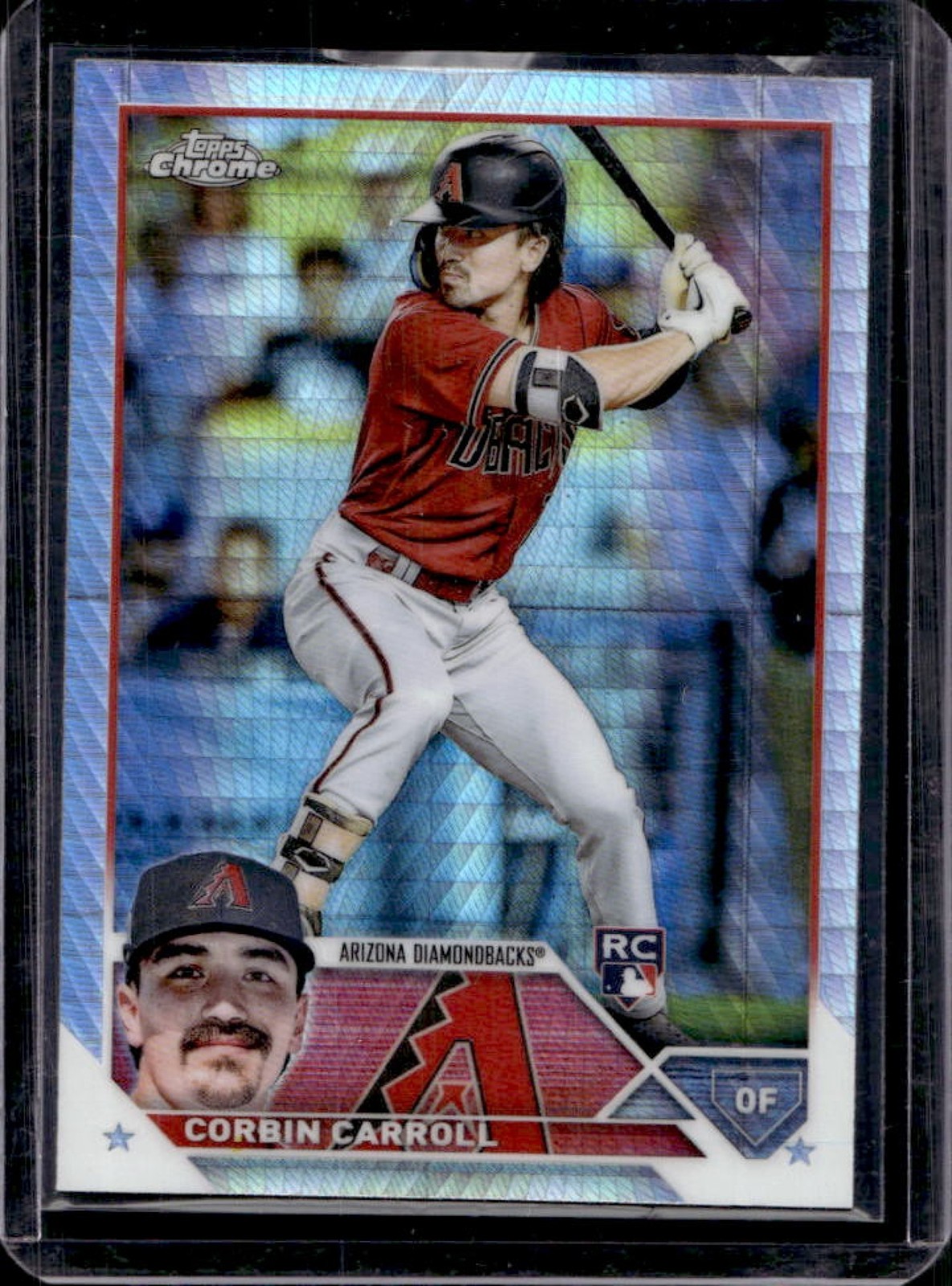 2023 Topps Chrome Corbin Carroll RC Prism Refractor Rookie #95 Diamondbacks