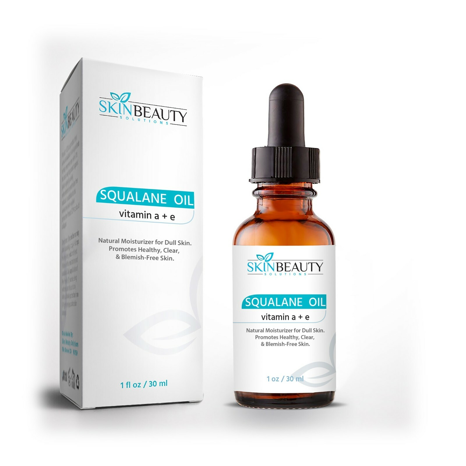 Crema hidratante de aceite de escualano (1 oz) con vitamina A + E alivia eccema, dermatitis, etc.