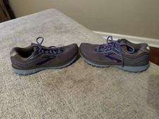 Brooks Women's Ghost 12 Running Shoes Size 9.5B Gray/Purple/Blue 1203051B097