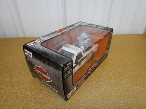 1999 Ford F350 Harley Davidson MAISTO 1/24 Police motorcycle box diecast truck Z - Picture 5 of 7