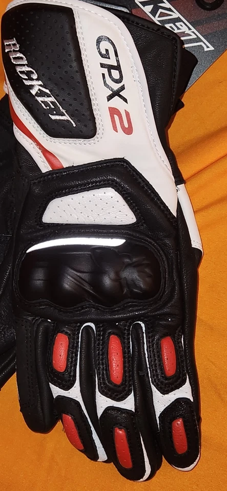 Guantes de cuero para moto Joe Rocket GPX 2 Road Racing M Foto 2 de 4