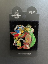 Disney pin 55th Birthday Banner Three 3 Caballeros Donald Duck Jose Panchito 