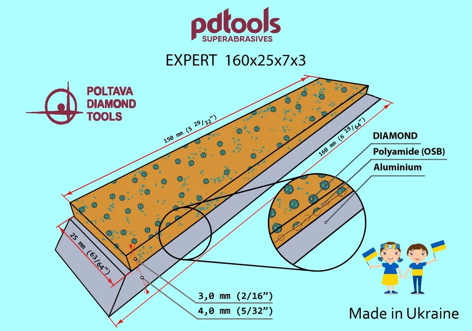 Barra DIAMANTE AFILADO F160 (125/100μ) 25 mm: Apex Edge Pro Ruixin TSPROF Ganzo. Foto 3 de 4