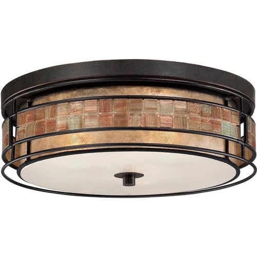 Quoizel 3 Light Laguna Outdoor Flush Mount Renaissance Copper - MCLG1616RC - Picture 3 of 4