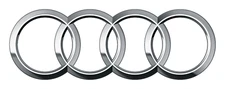 Audi Rear Emblem Silver Chrome Rings Trunk Lid Badge for A4 / S4 2018 2019 2020