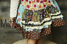 Matilda Jane Girls Size 8 Character Counts Heart Soul Pride Wonder Skirt