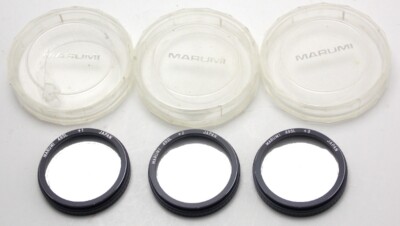 Vintage Marumi 49SL Filter Close Up Drop/Push In Filter Set +1