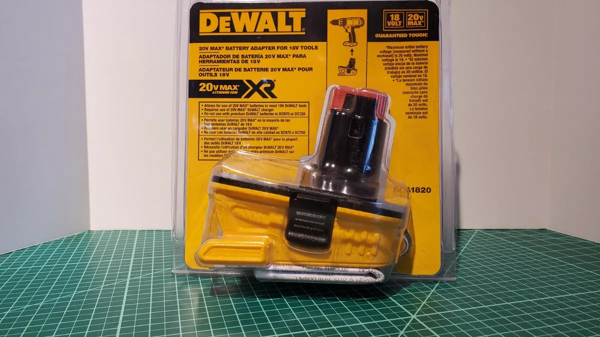 DEWALT DCA1820 20V Battery Adapter For 18 Volt Tools eBay