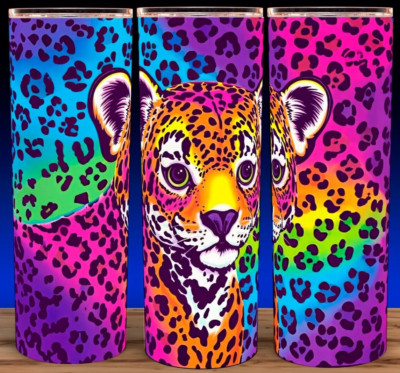 Lisa 90s Frank Rainbow Hunter Cheetah Cup Mug Tumbler 20oz