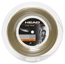 Head LYNX TOUR 17 1.25mm 660ft 200m Reel Champagne Tennis Racket String