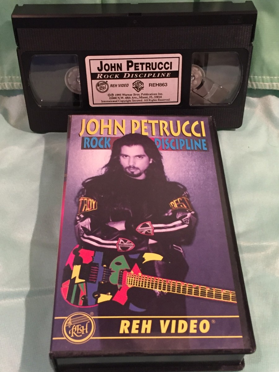 VHS - JOHN PETRUCCI Rock Discipline Instructional PROG