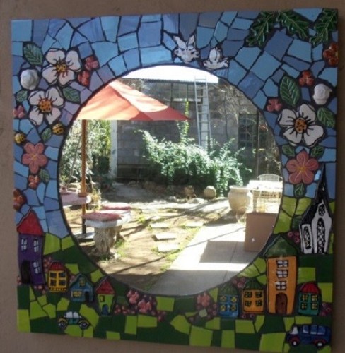 CERAMIC LEAVES (x3) - 38 x 24mm ~ Mosaic Tile, Mosaic Inserts, Art, Craft - Picture 3 of 3
