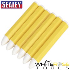 Image of Sealey Tyre Marking Crayon - White Pack of 6