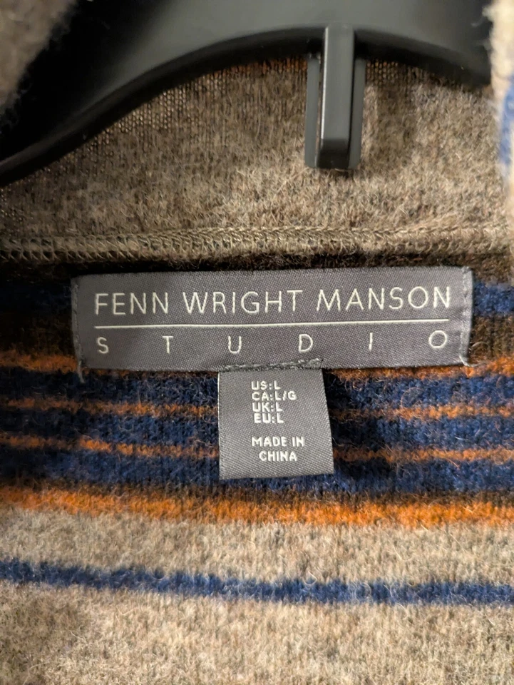 Suéter Cárdigan Suéter FENN WRIGHT MANSON Studio Mezcla Lana Cinturón Talla Grande Foto 3 de 4