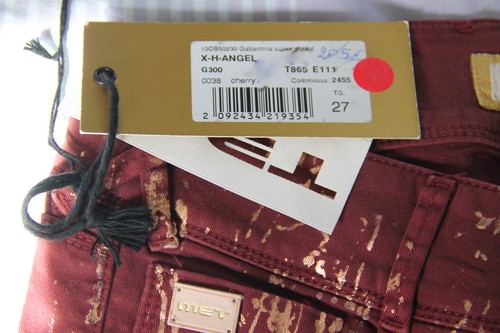 jeans slim chino bordeaux MET AND FRIENDS x-h-angel T 27 (36) i40 NEUF v - Picture 5 of 5
