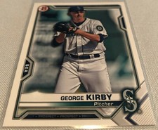 2021 Bowman Baseball Prospects George Kirby Seattle Mariners base card #BP-117