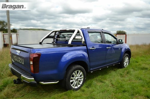 Black Side Bars + Amber LEDs For Isuzu D-Max Rodeo 2002 - 2007 - Picture 5 of 8