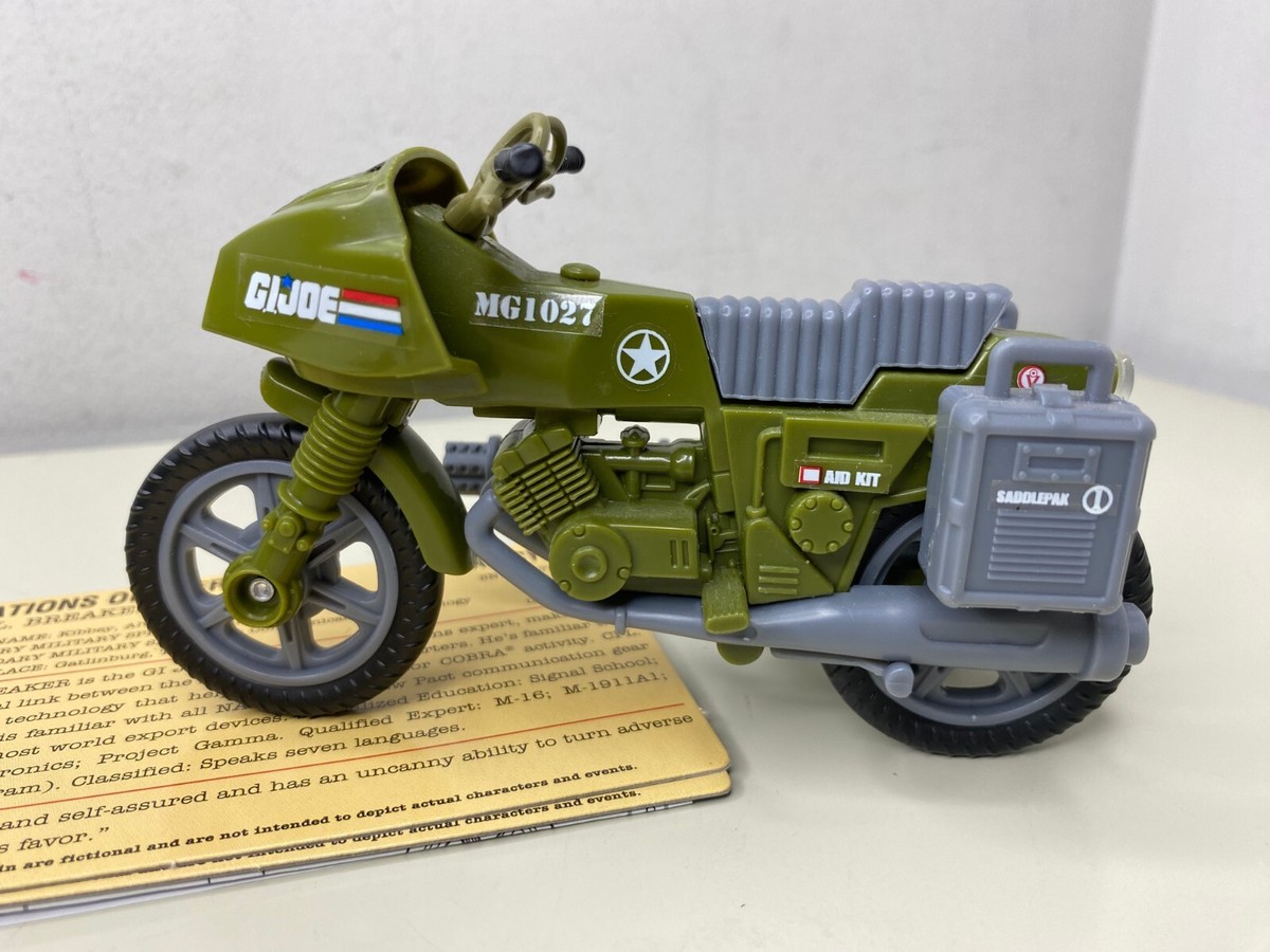 その他 GI Joe bike GI Joe Silver Mirage Motorcycle With Kick Stand And Side Car