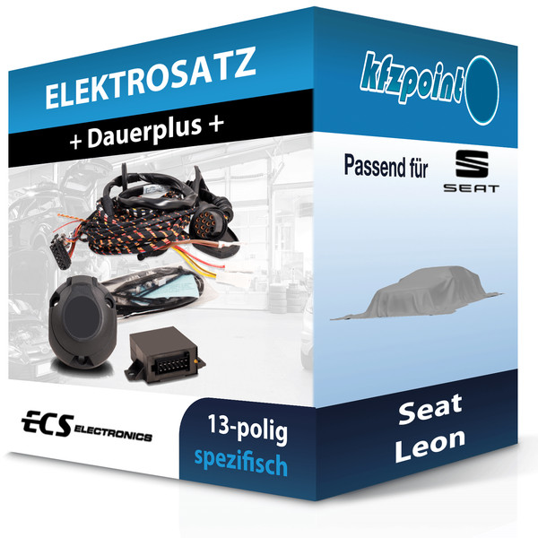 ECS E-Satz 13Polig Fahrzeugspezifisch Passend für Seat Leon Incl. Manual-image