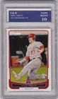 MIKE TROUT ROOKIE CARD Baseball Graded GEM MINT 10 Bowman RC Los Angeles Angels!