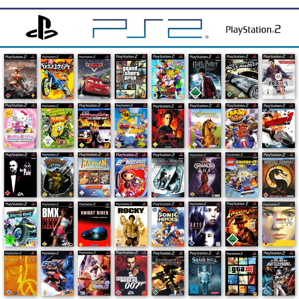 PS2 / PlayStation 2 Spiele-Wahl 🎮 Action 🚨 Party 🎉 Racing 🏁 Shooter 💣 - Bild 1 von 1