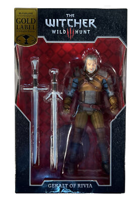 THE WITCHER: GERALT OF RIVIA  McFarlane Toys Gold Label Series 7'' Action Figure