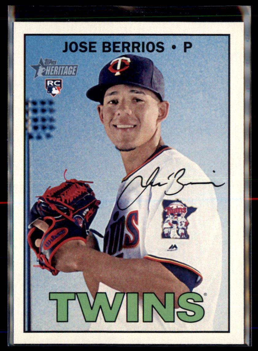 2016 Topps Heritage Jose Berrios RC Minnesota Twins #709